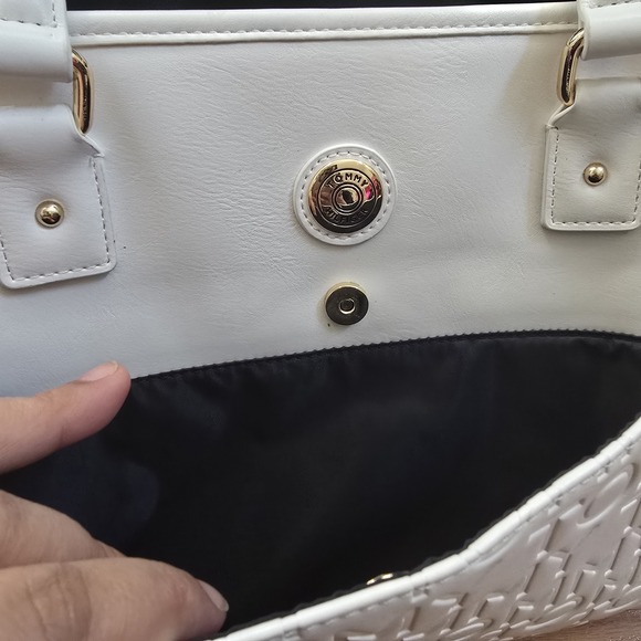 Tommy Hilfiger Women's White Tote Logo Shoulder Bag One‎ Size NEW *Please Read - Picture 8 of 16